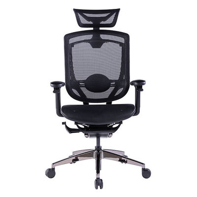 Marrit Chair Chromed Aluminum High Back Executive Chair With Headrest