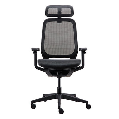 Auto Fitting Headrest Ergonomic Mesh Task Chair 350mm Nylon Base