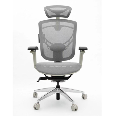 High Back Mesh Office Chair 5D Paddle Control Swivel Desk White