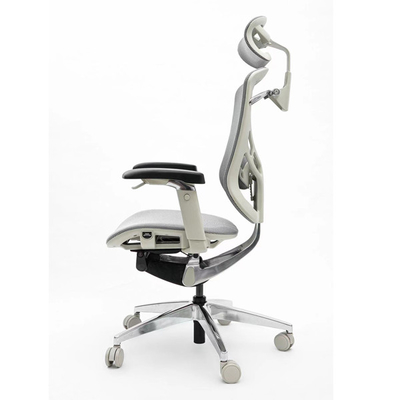 High Back Mesh Office Chair 5D Paddle Control Swivel Desk White